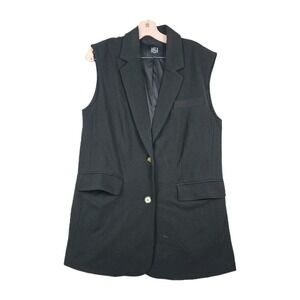One Five One 151 Women's Size‎ Small Black Sleeveless Blazer Career Work